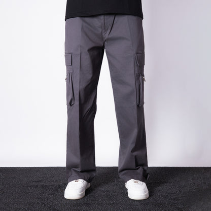 CHARCOAL UTILITY POCKETS COTTON CARGO