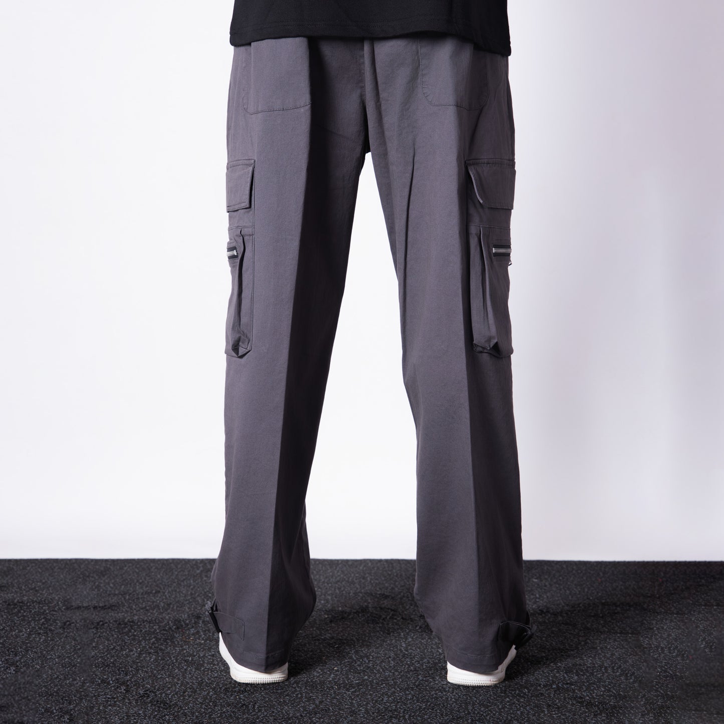 CHARCOAL UTILITY POCKETS COTTON CARGO