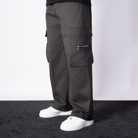 CARBON MILITARY POCKETS COTTON CARGO