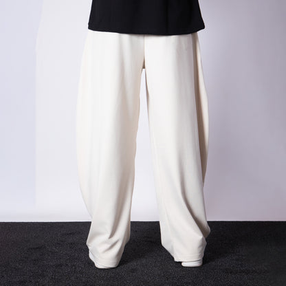IVORY EXTREME BAGGY BASIC SWEATPANTS