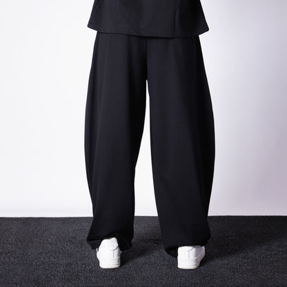 BLACK EXTREME BAGGY BASIC SWEATPANTS