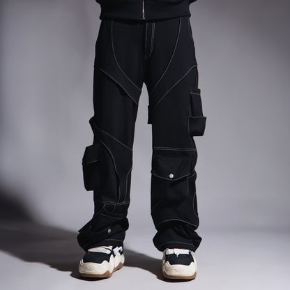 BLACK PATCHWORK CARGO