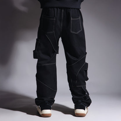 BLACK PATCHWORK CARGO