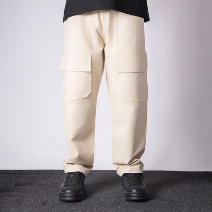 IVORY FRONT POCKET COTTON CARGO