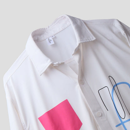 WHITE ABSTRACT SHIRT