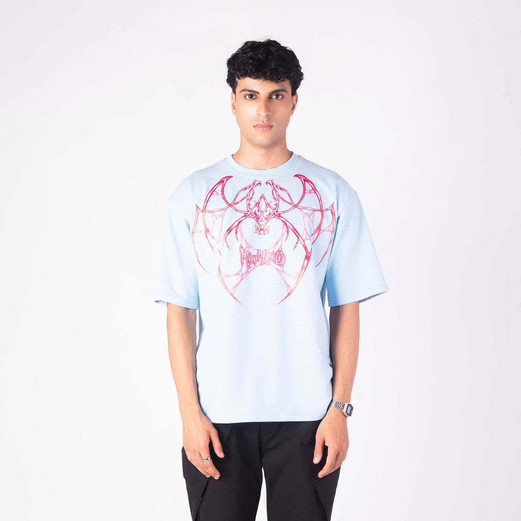 ALIEN WEB OVERSIZED GRAPHIC T - SHIRT - Hophead