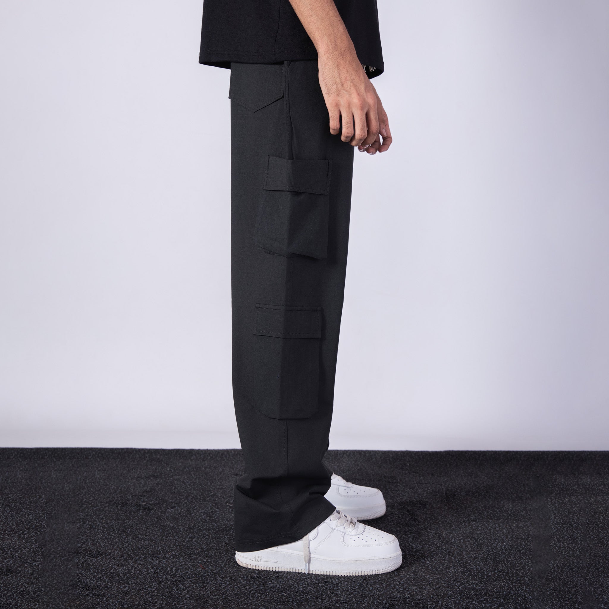 ANCHOR GREY SIDE POCKET STRAIGHT FIT CARGO SWEATPANT - Hophead