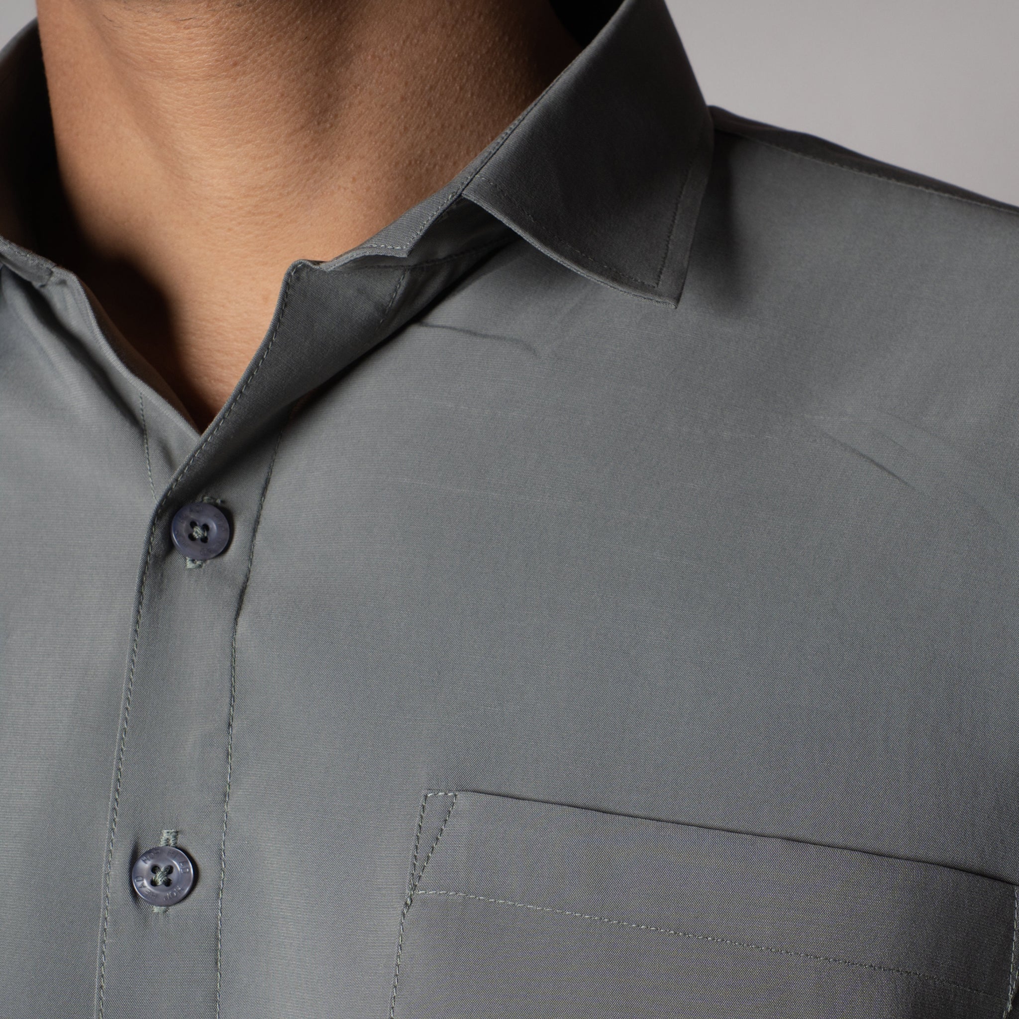 ASH GRAY ESSENTIAL SUEDE LUXE SHIRT - Hophead