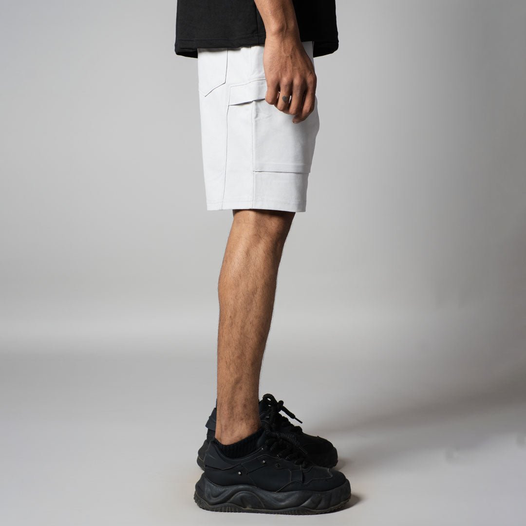 ASH GREY DOUBLE POCKET SHORTS - Hophead