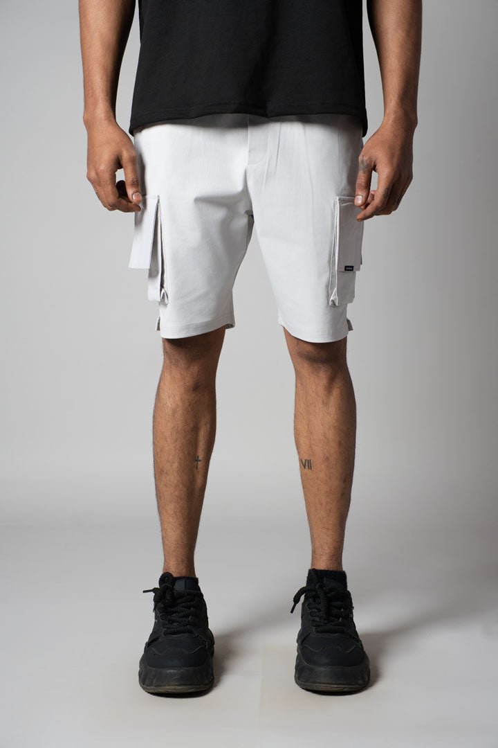 ASH GREY MULTI FLAP SHORTS - Hophead