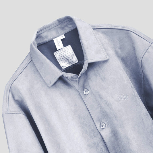 POWDER BLUE CLASSIC SUEDE SHIRT