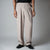 BEIGE DOUBLE PLEAT STRAIGHT FIT TROUSER