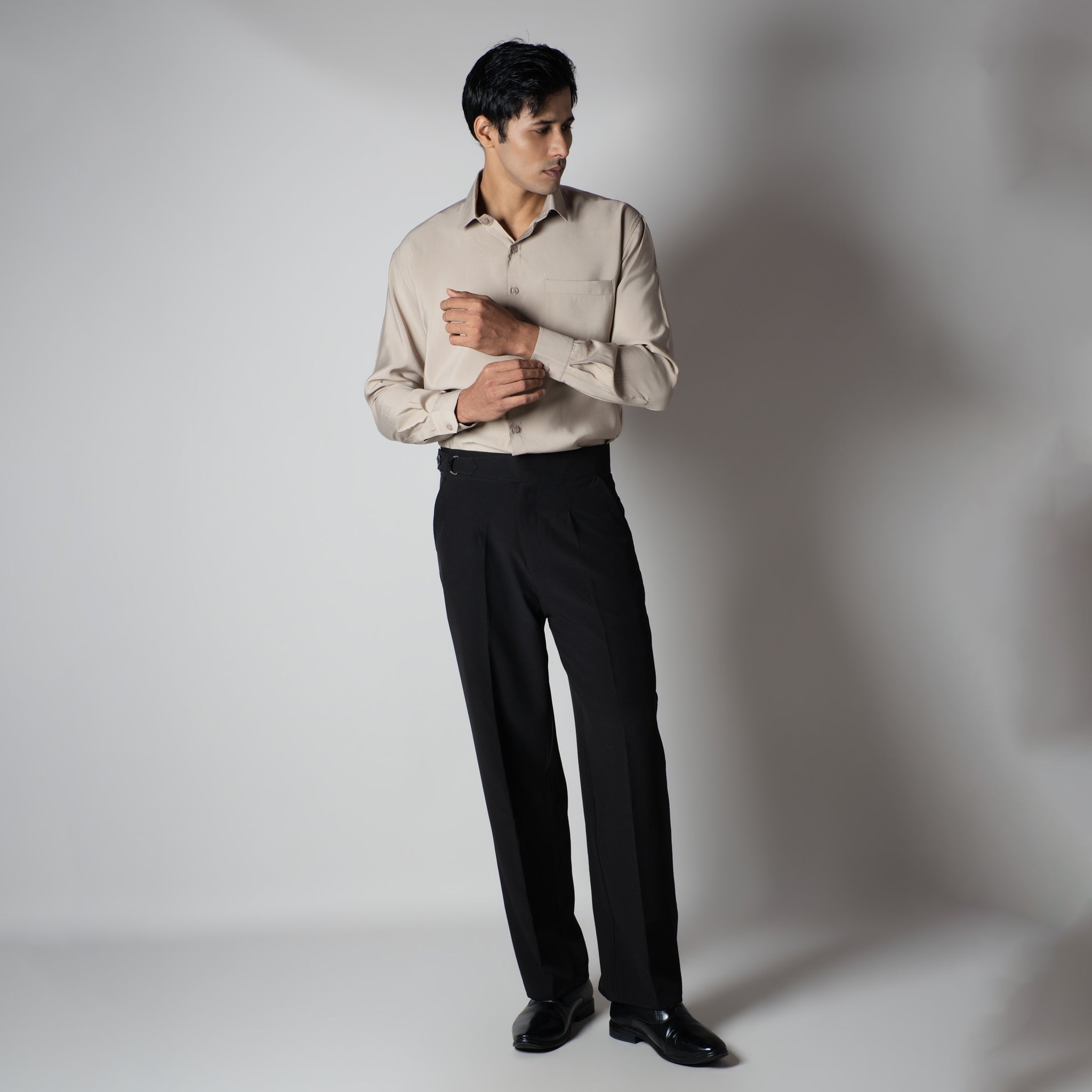 BEIGE ESSENTIAL SUEDE LUXE SHIRT - Hophead