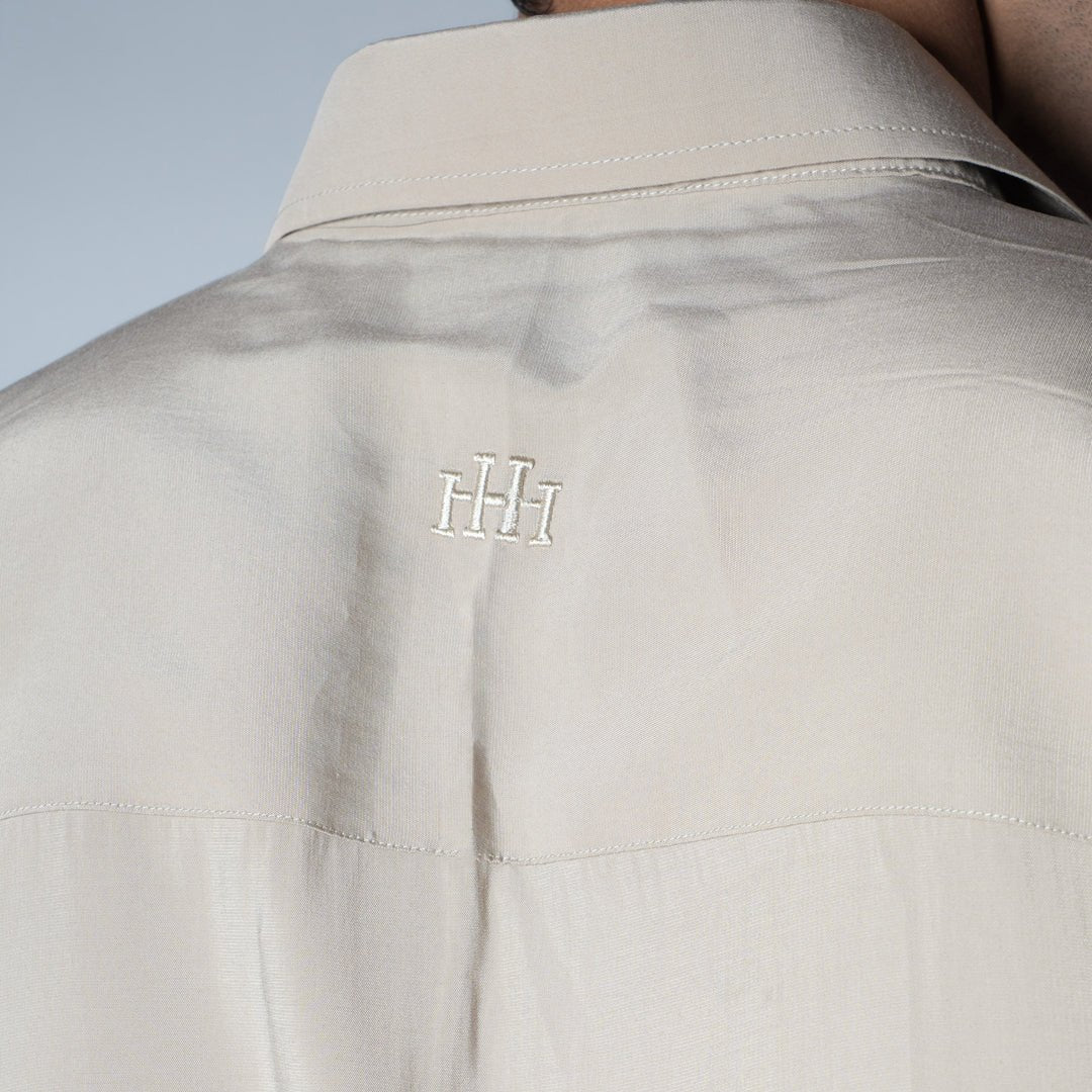BEIGE ESSENTIAL SUEDE LUXE SHIRT - Hophead