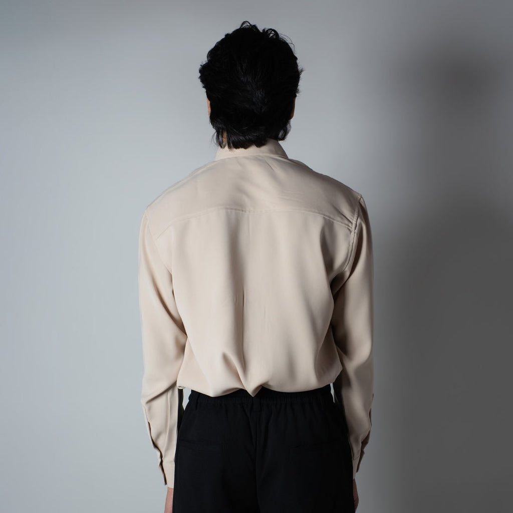 BEIGE KOREAN SHIRT - Hophead