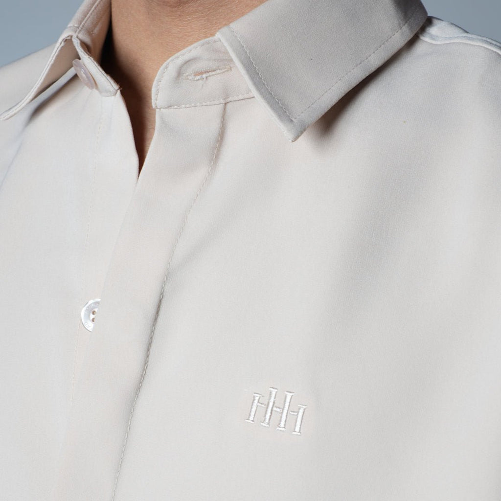 BEIGE KOREAN SHIRT - Hophead