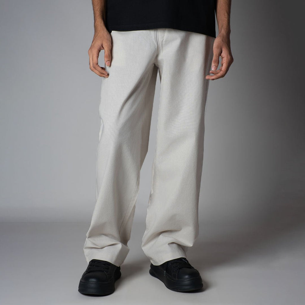 BEIGE LINEN PANTS - Hophead