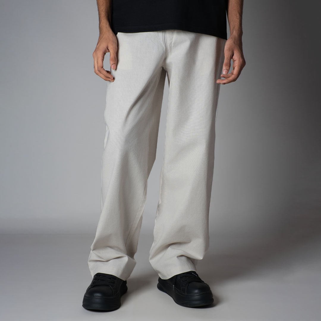 BEIGE LINEN PANTS - Hophead