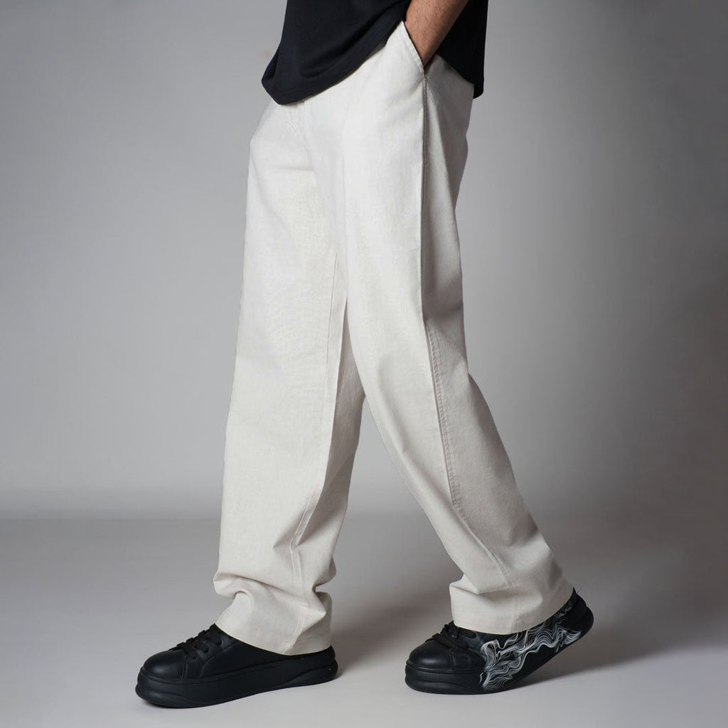 BEIGE LINEN PANTS - Hophead