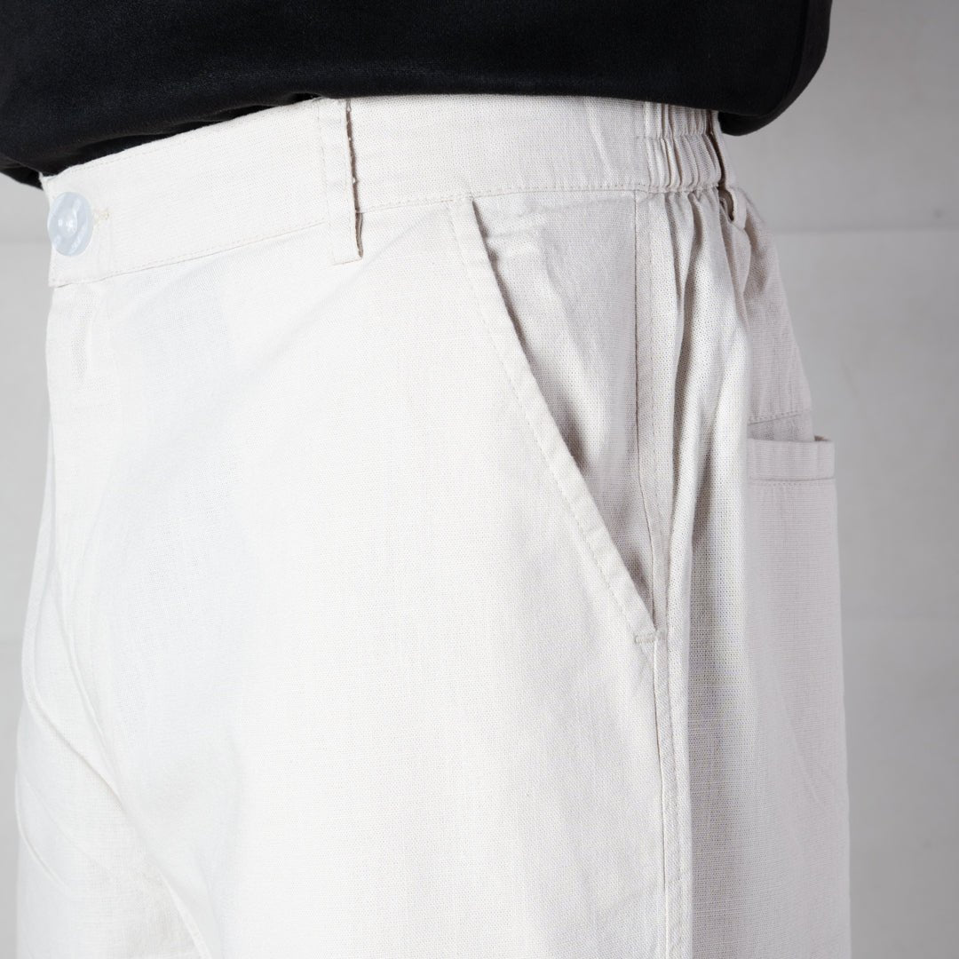 BEIGE LINEN PANTS - Hophead