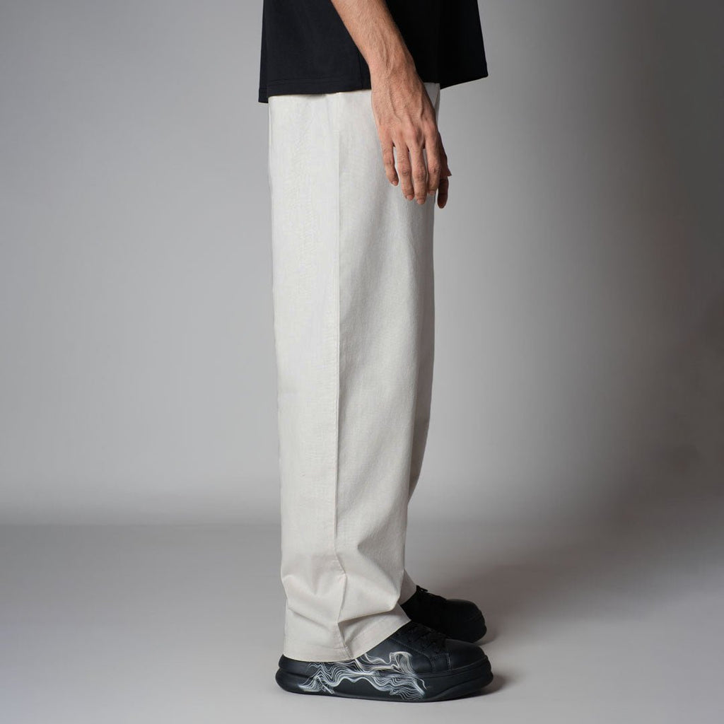 BEIGE LINEN PANTS - Hophead