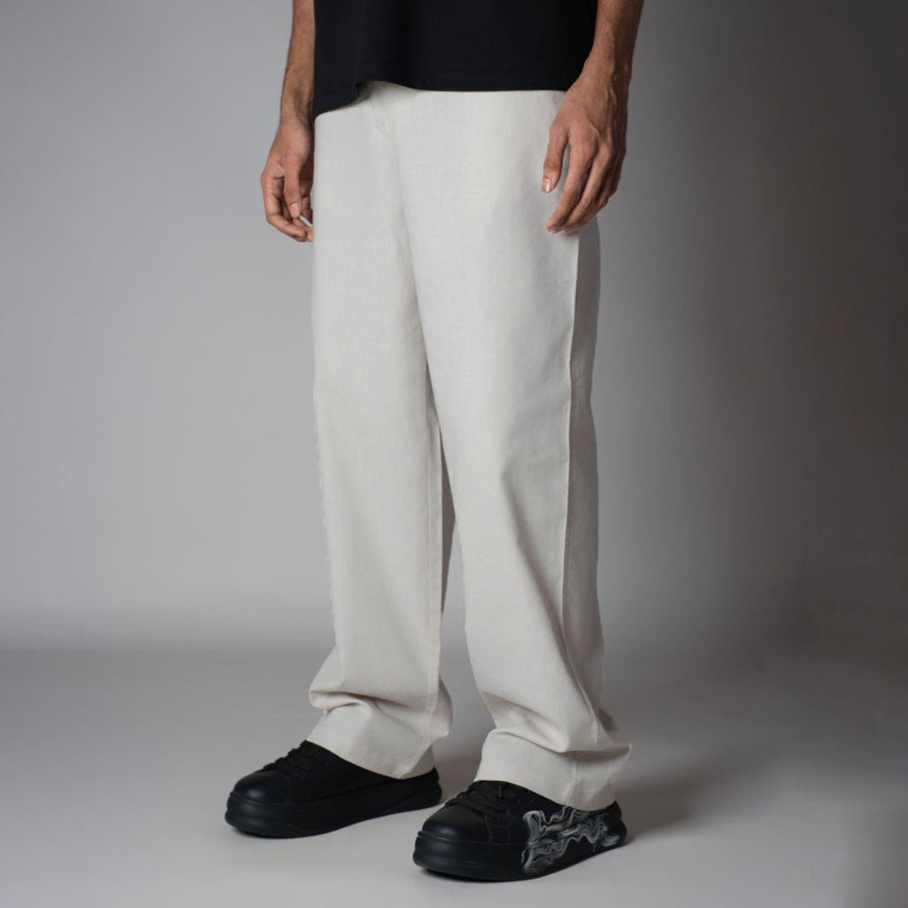 BEIGE LINEN PANTS - Hophead