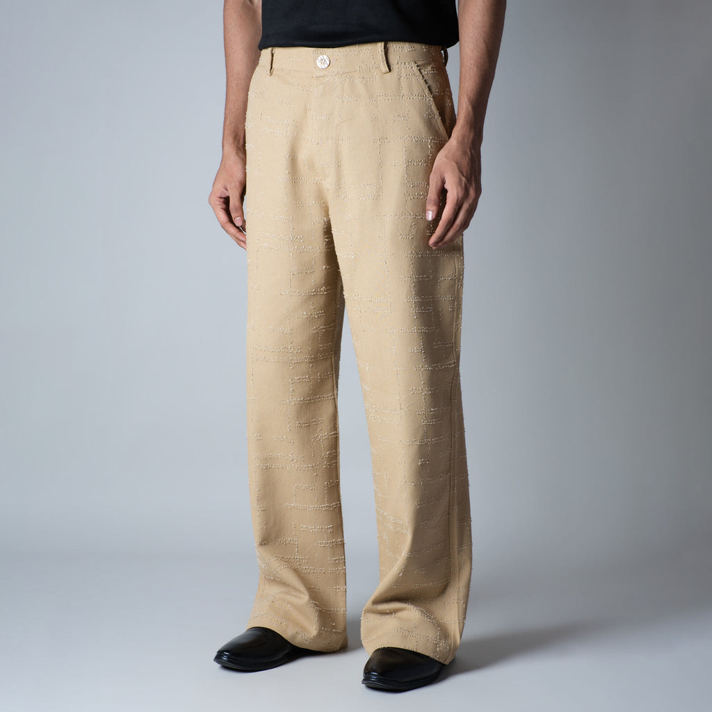 BEIGE ROOFING BOOT CUT DENIM - Hophead