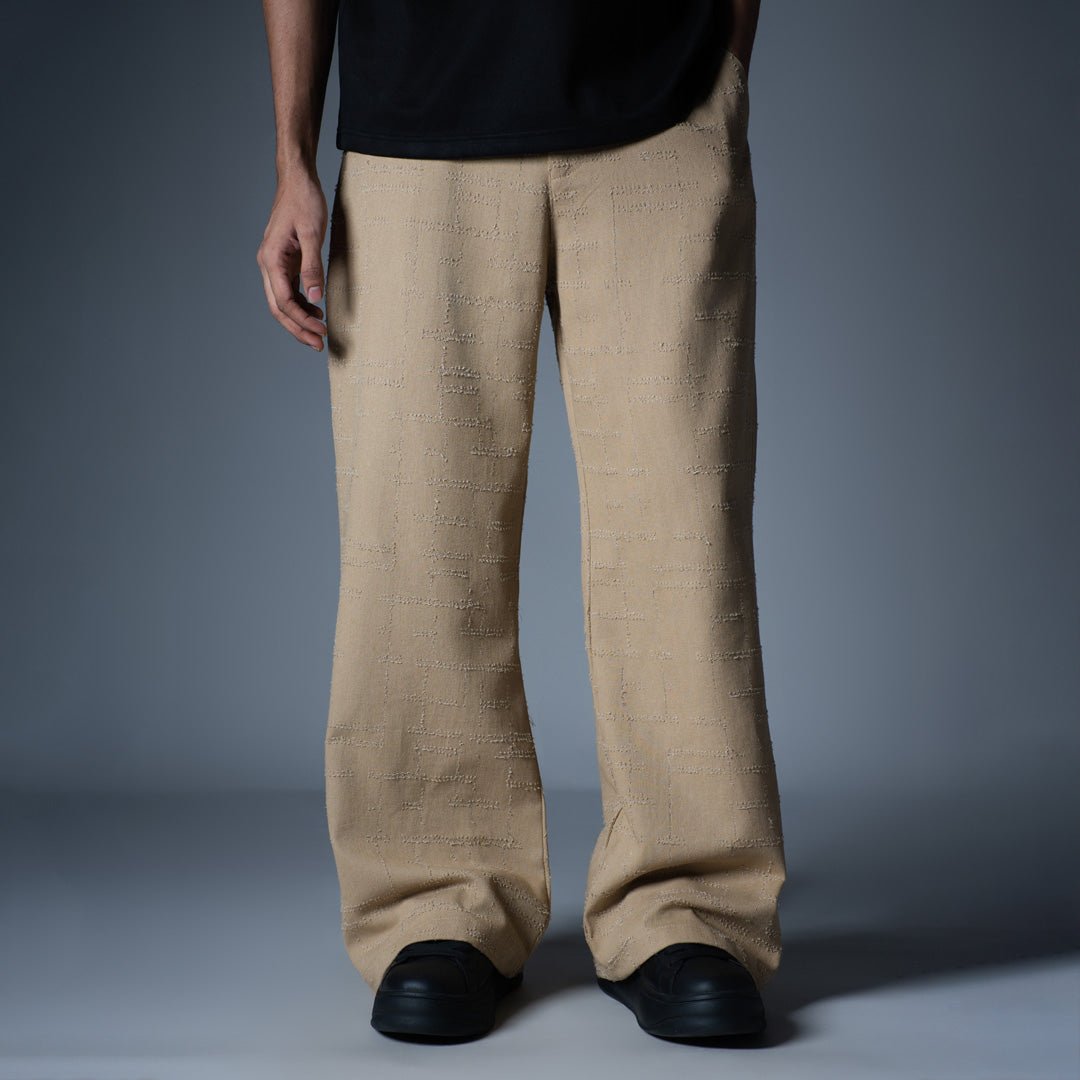 BEIGE ROOFING BOOT CUT DENIM - Hophead