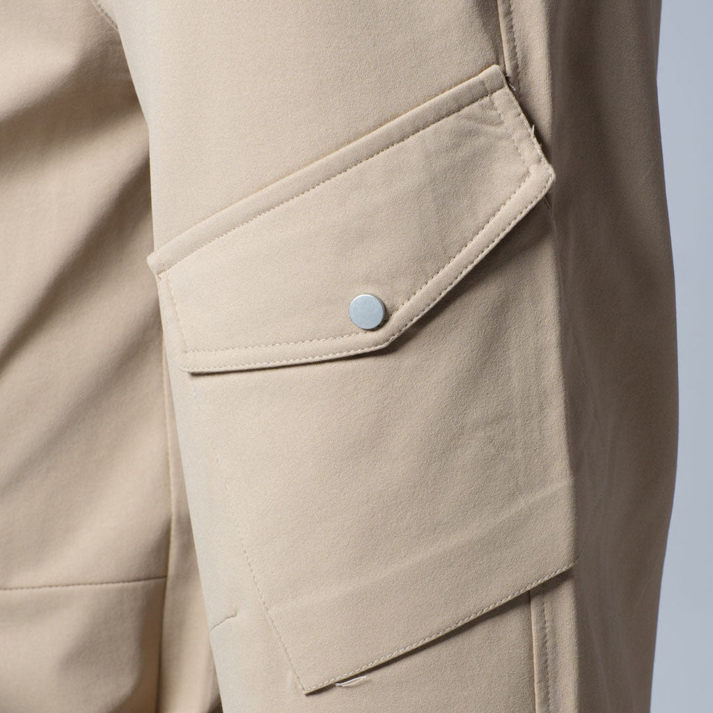 BEIGE SIDE POCKET CARGO SWEATPANTS - Hophead