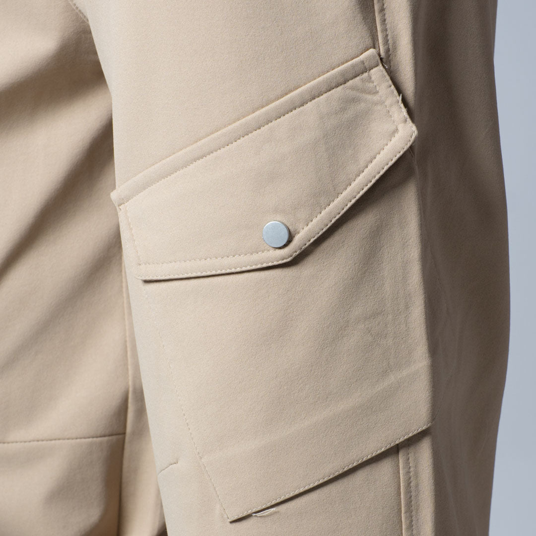 BEIGE SIDE POCKET CARGO SWEATPANTS - Hophead
