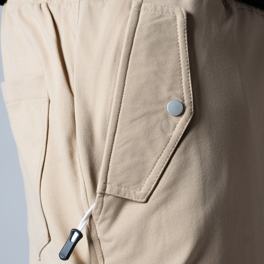 BEIGE SIDE POCKET CARGO SWEATPANTS - Hophead