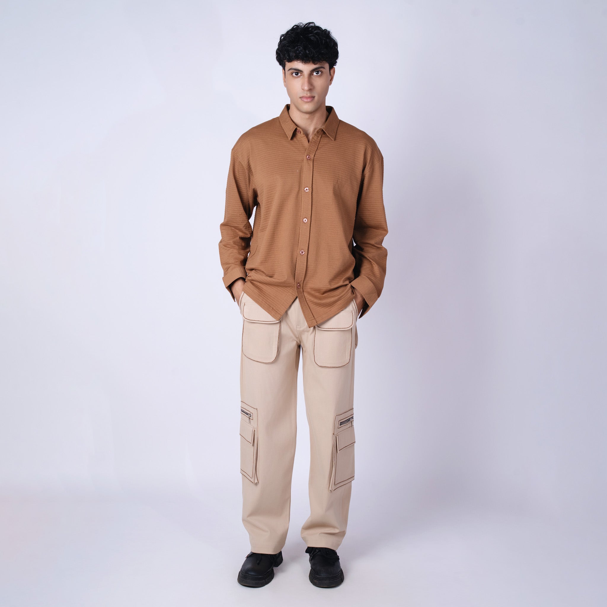 BEIGE STITCHLINE CARGO - Hophead