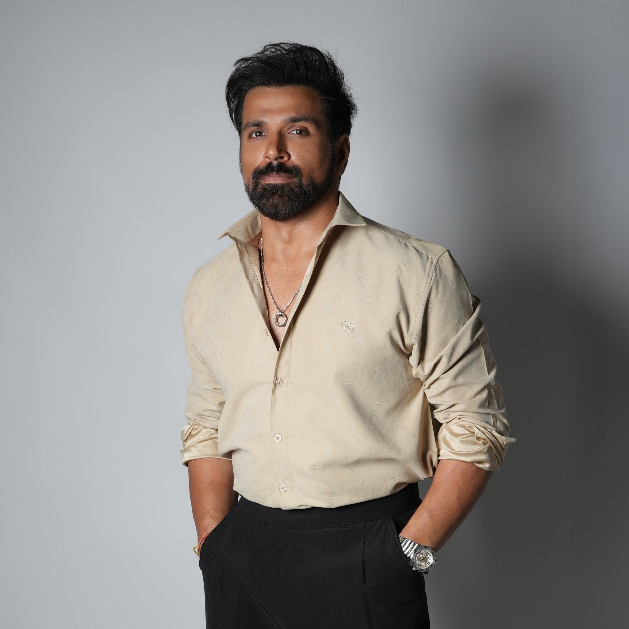 BEIGE SUEDE LASER LUXE SHIRT - Hophead