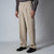 BEIGE TEXTURED D-RING ITALIAN STYLE TROUSER