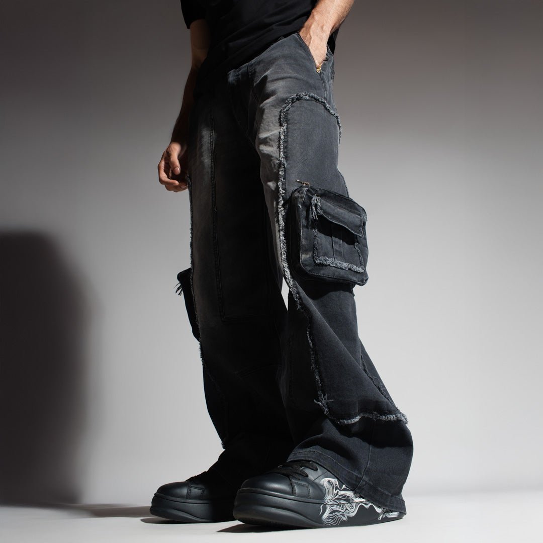 BLACK 3D CIRCUIT DENIM - Hophead