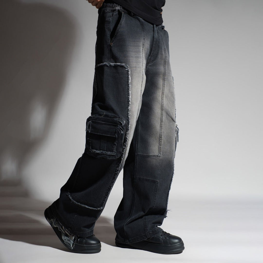 BLACK 3D CIRCUIT DENIM - Hophead