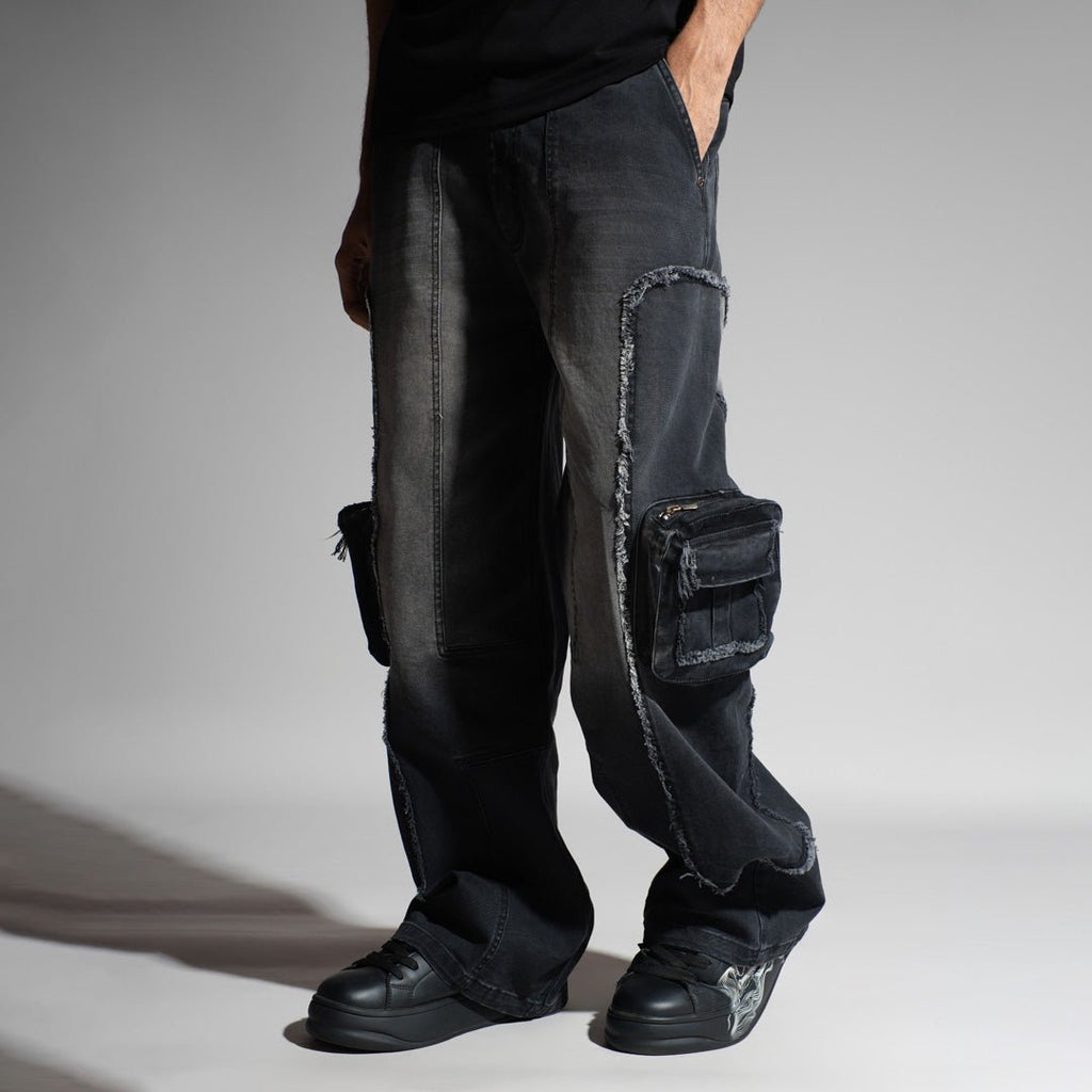 BLACK 3D CIRCUIT DENIM - Hophead