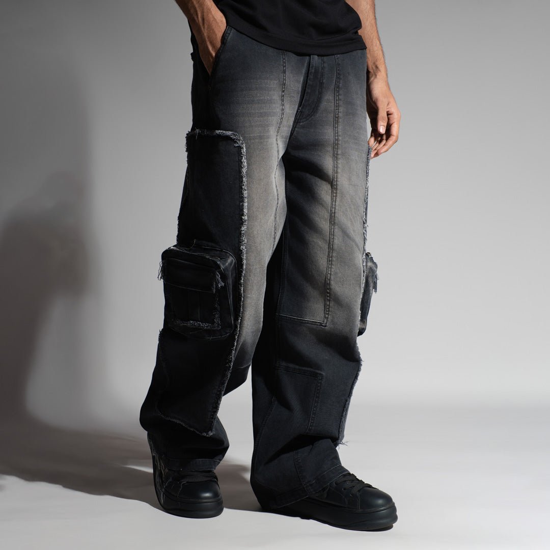 BLACK 3D CIRCUIT DENIM - Hophead