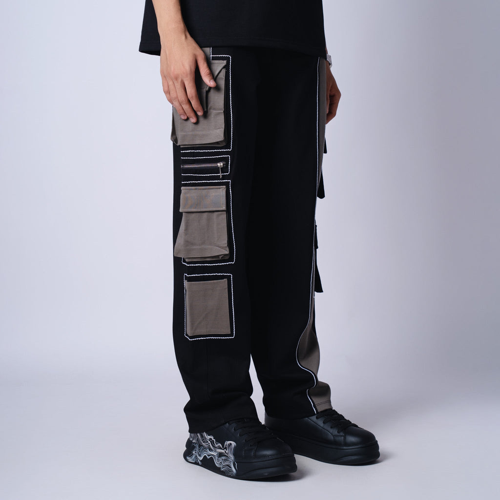 BLACK AND PISTACHIO POCKET CARGO - Hophead