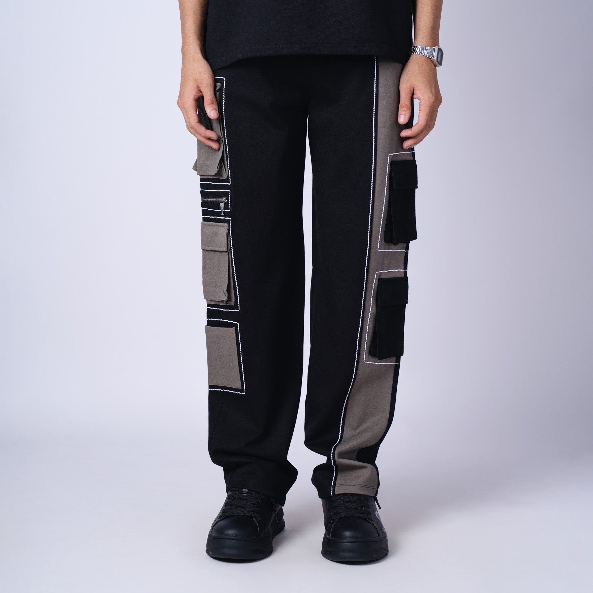 BLACK AND PISTACHIO POCKET CARGO - Hophead