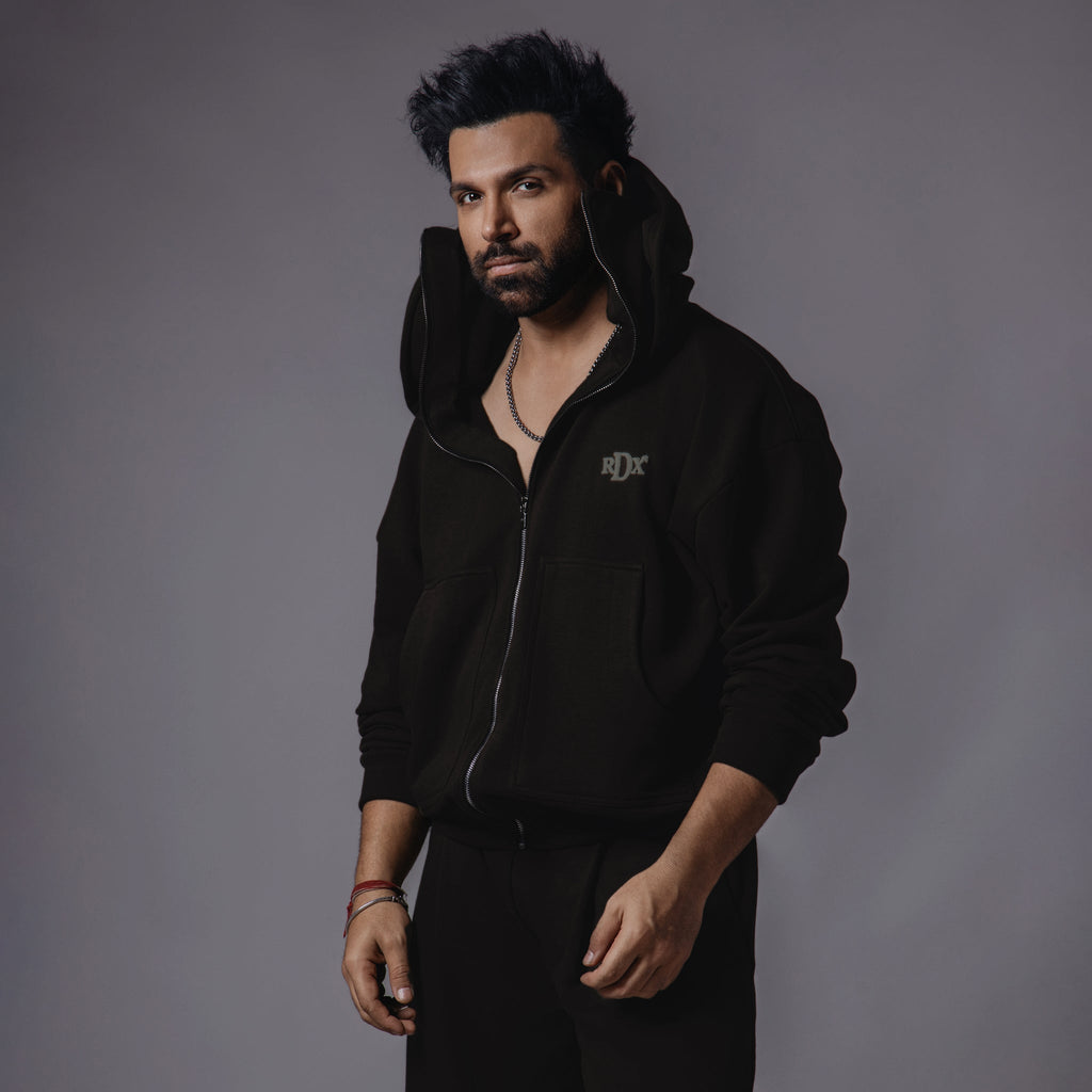 BLACK BALACLAVA ZIPPER HOODIE - Hophead