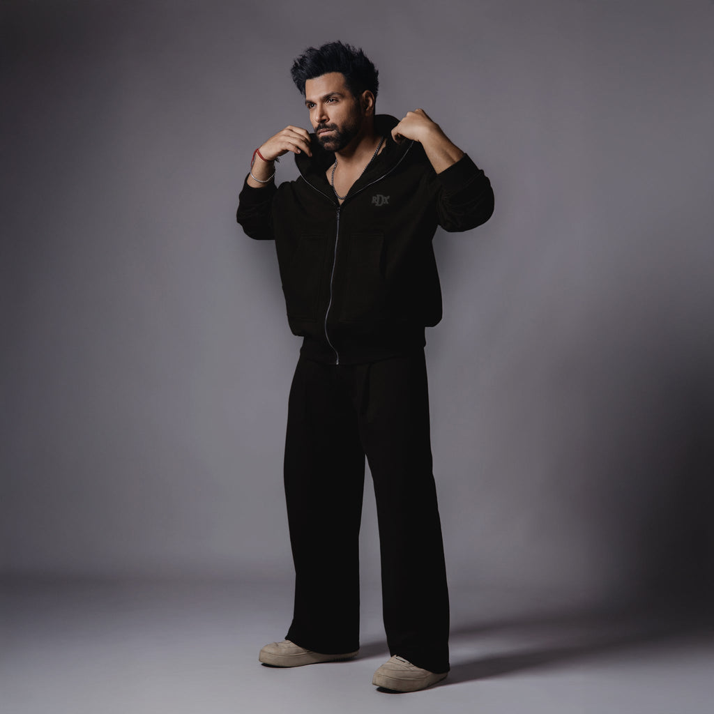 BLACK BALACLAVA ZIPPER HOODIE - Hophead