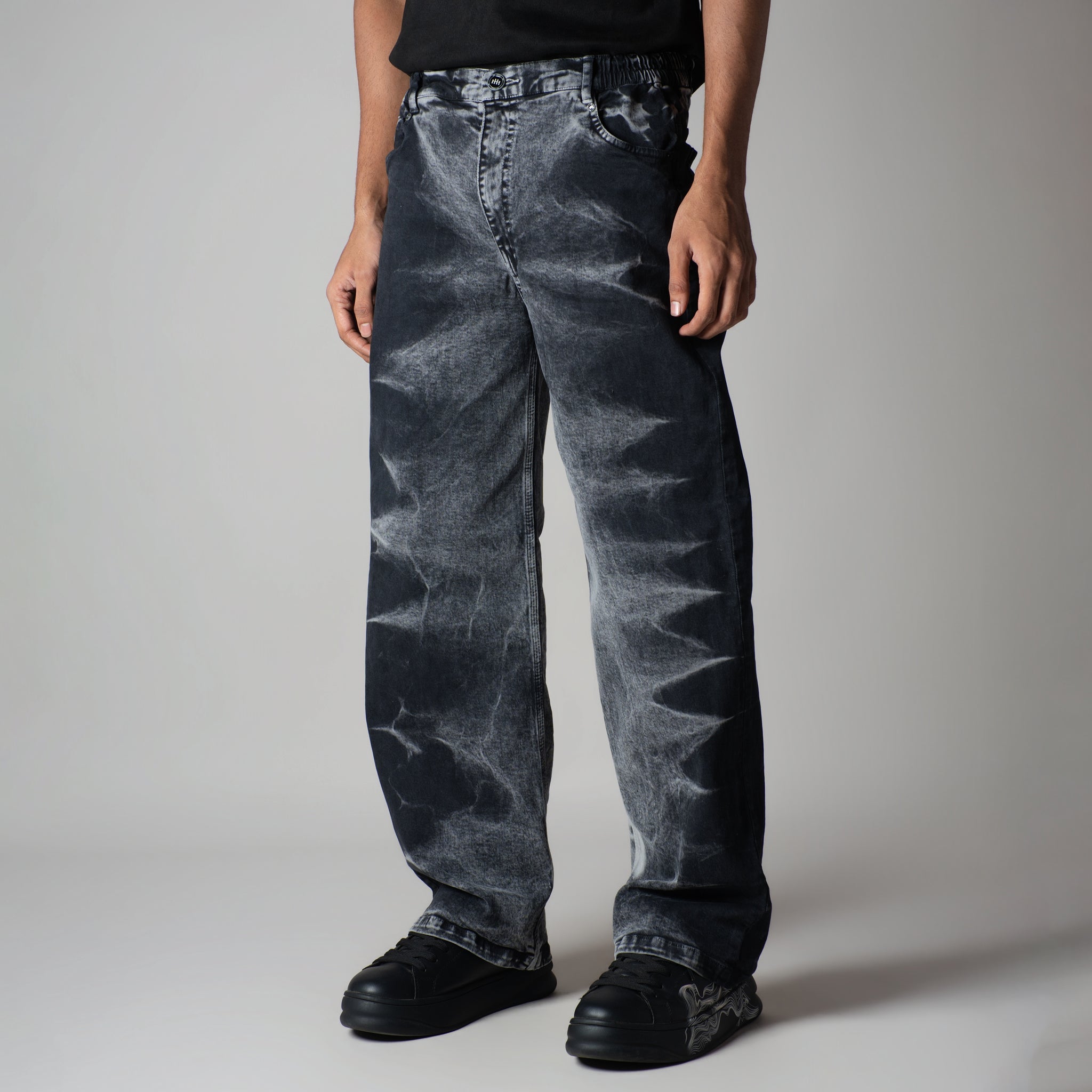 BLACK BLIZZARD WASH DENIM - Hophead