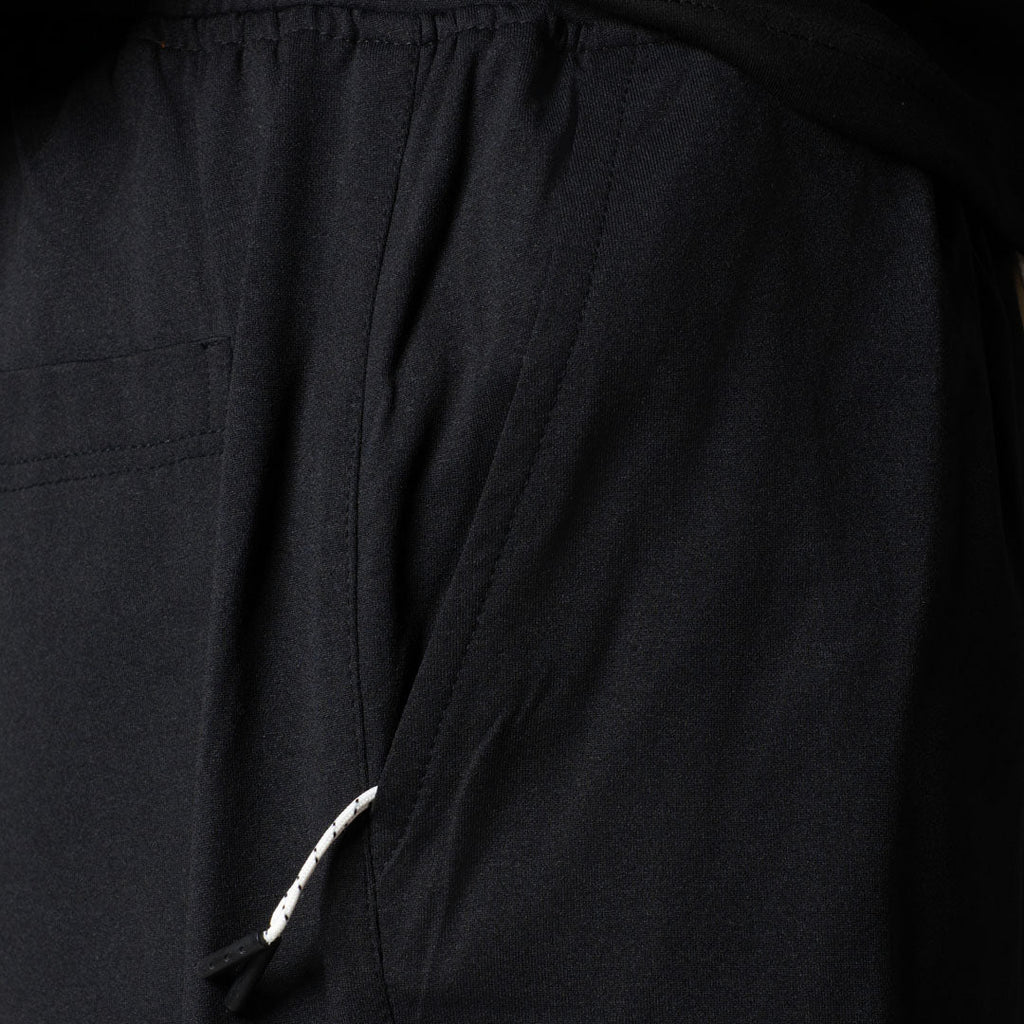 BLACK BUTTON DOWN CARGO SWEATPANTS - Hophead