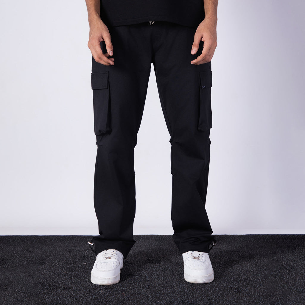 BLACK CARGO SWEATPANT - Hophead