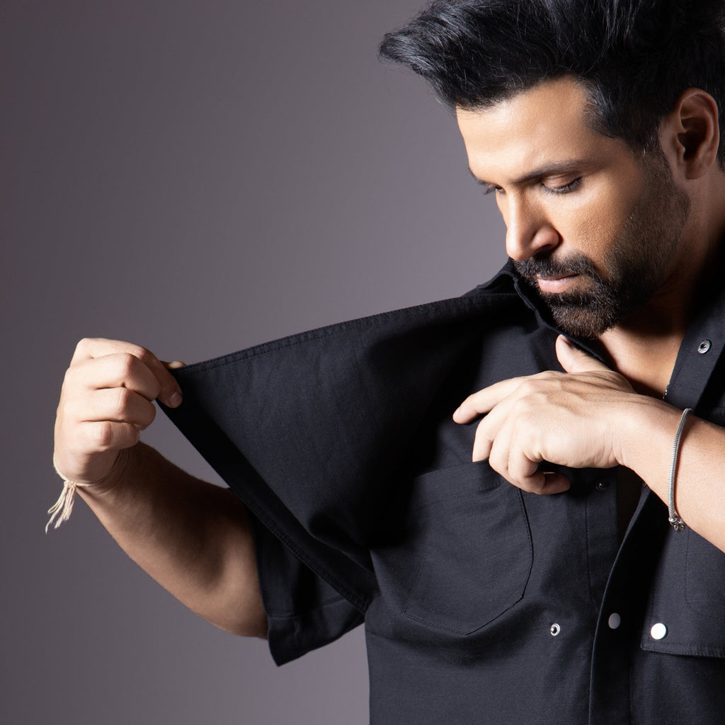 BLACK CLASSIC UTILITY SHACKET - Hophead