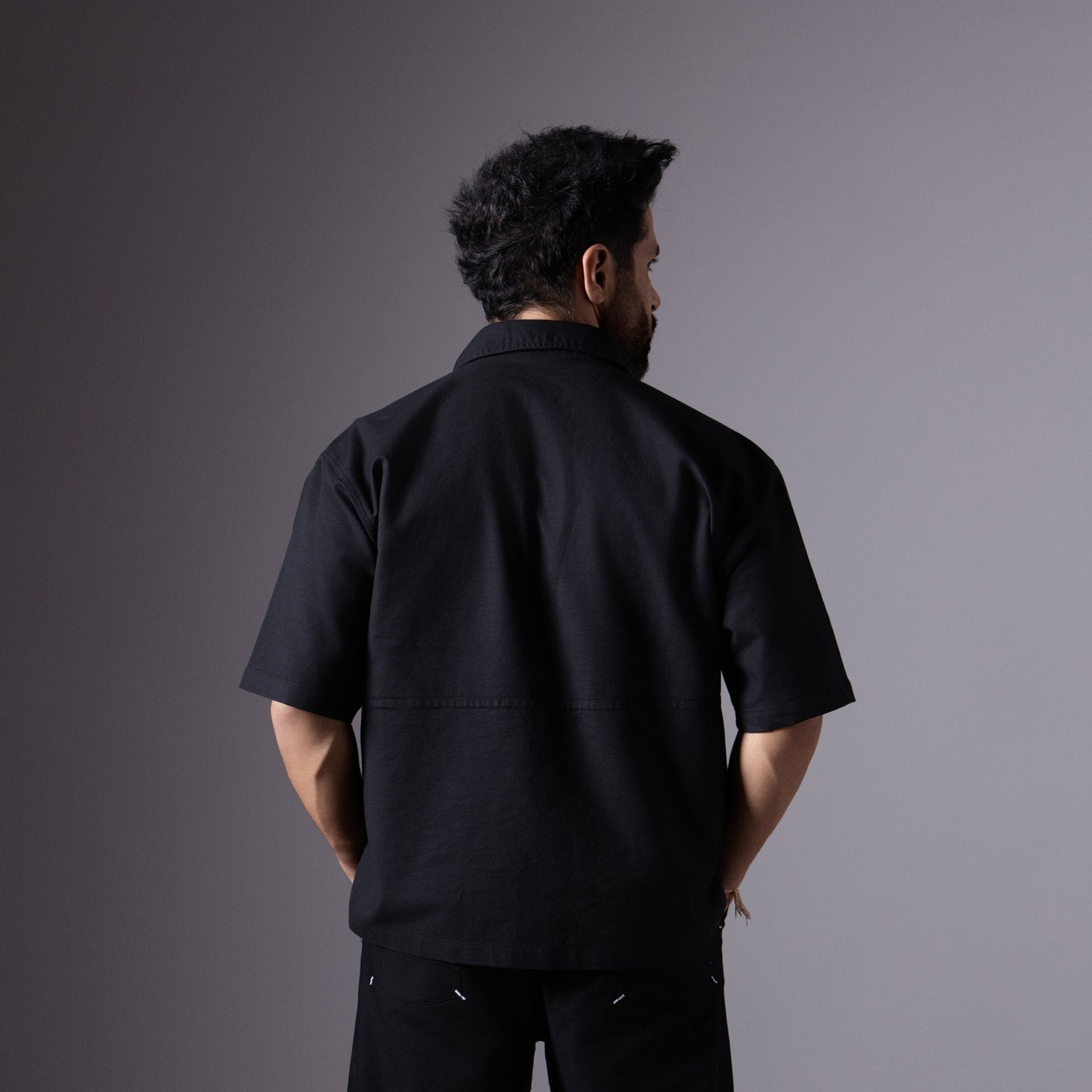 BLACK CLASSIC UTILITY SHACKET - Hophead