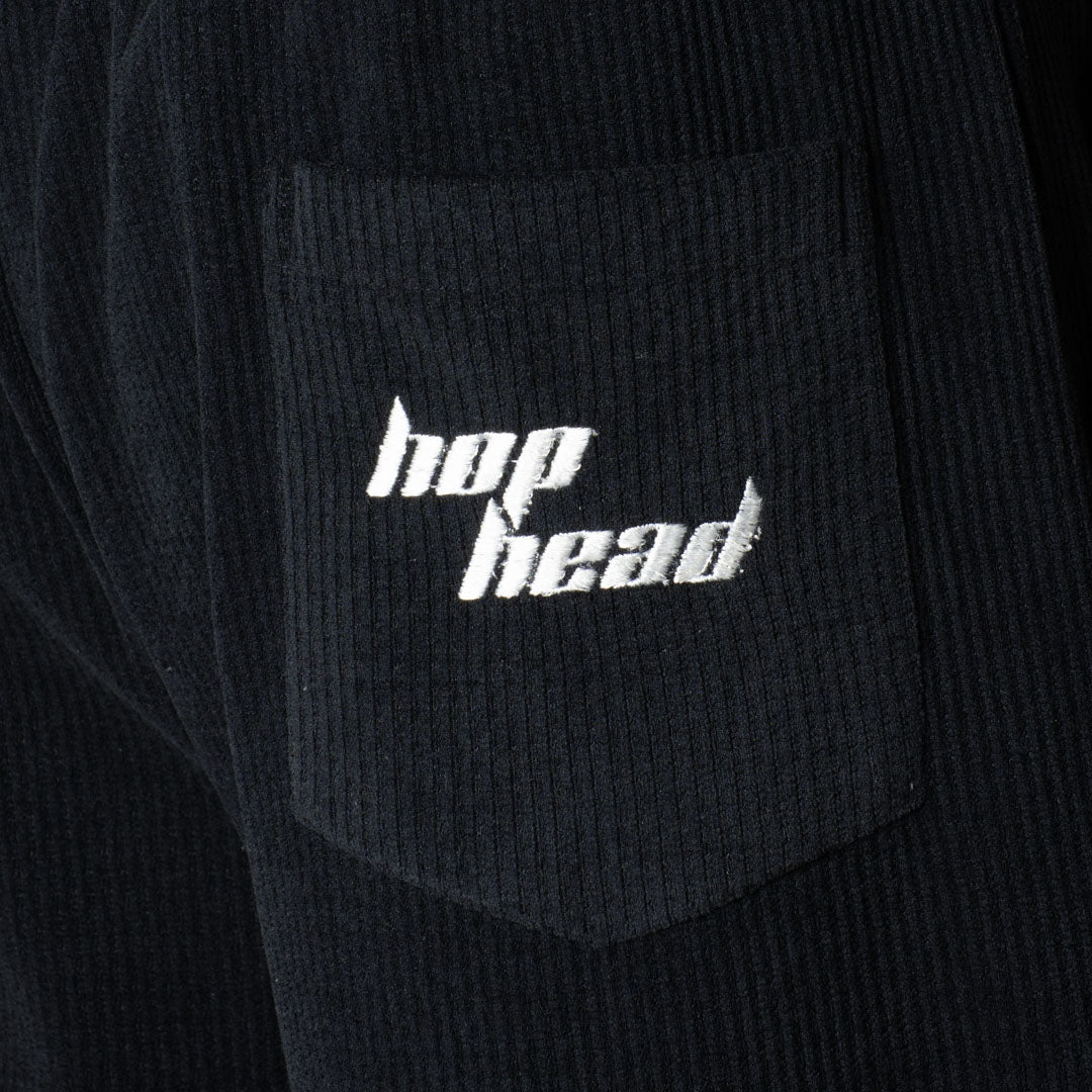 BLACK CORDRIP SWEATPANTS - Hophead