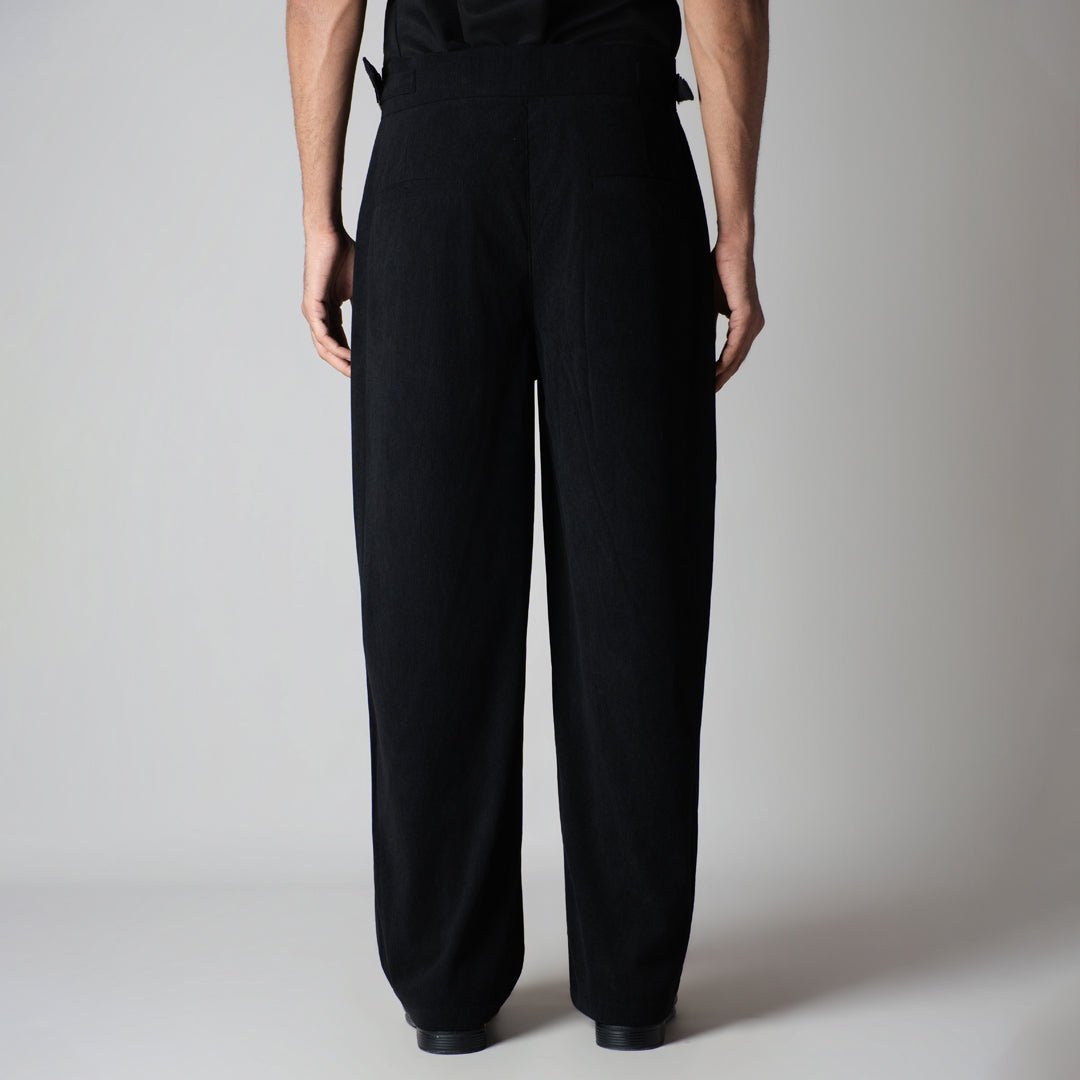 BLACK CORDUROY FORMAL TROUSER - Hophead