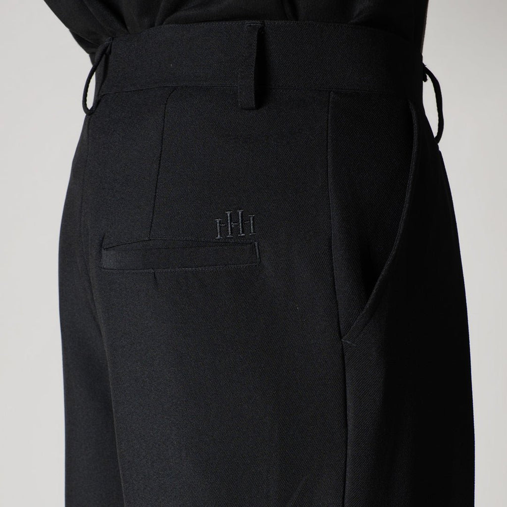 BLACK CROSS PLEAT TROUSER - Hophead